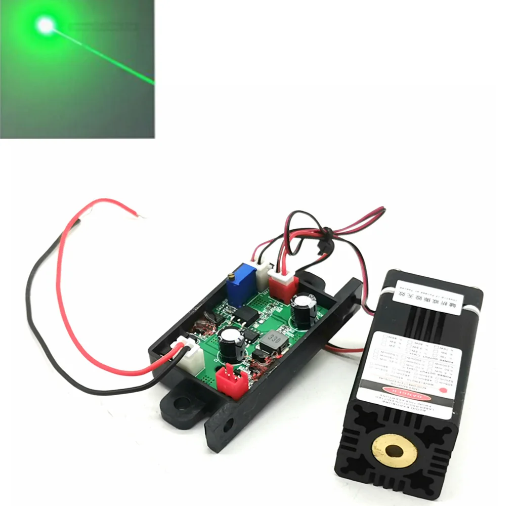 

532nm 50mw/ 100mW Green Ray Laser Diode Module DC12V Long-Time Working TTL & Driver Out