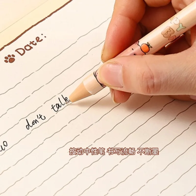 8 Pieces Capybara Stationery Set Children Back To School ruler sticky note pencil sharpener correction tape Frosted pencil case