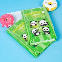 2025 New Creative New Cute Panda Daily Series Notebook Portable Ledger Student Office Necessary Ledger Record Daily Diary