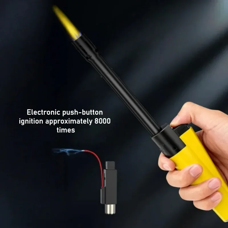 Clipper (Spain) Extended-Handle Windproof Inflatable Lighter Outdoor Ignition Gun Household Long-Handle Igniter Gifts For Friend