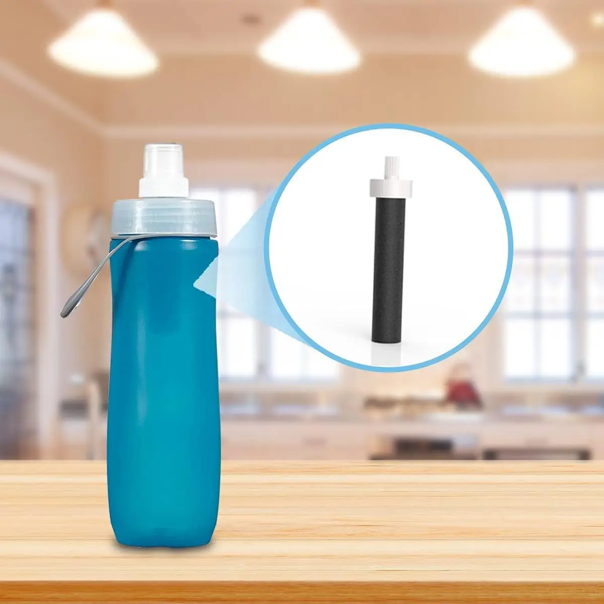 Замена спортивного фильтра для бутылки с водой NSF для Brita BB06, совместимого с жесткими стенками Brita и спортивным фильтром для бутылок, 2/4/6 шт.