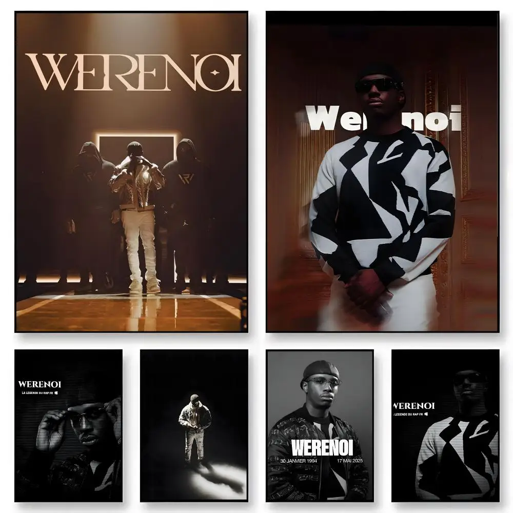 Rapper Werenoi   Music Artist Print Graphic Streaming Film Style Wall Artwork Bedroom Decor  Poster