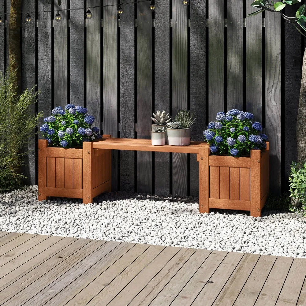 Wood Planter Box Wi…