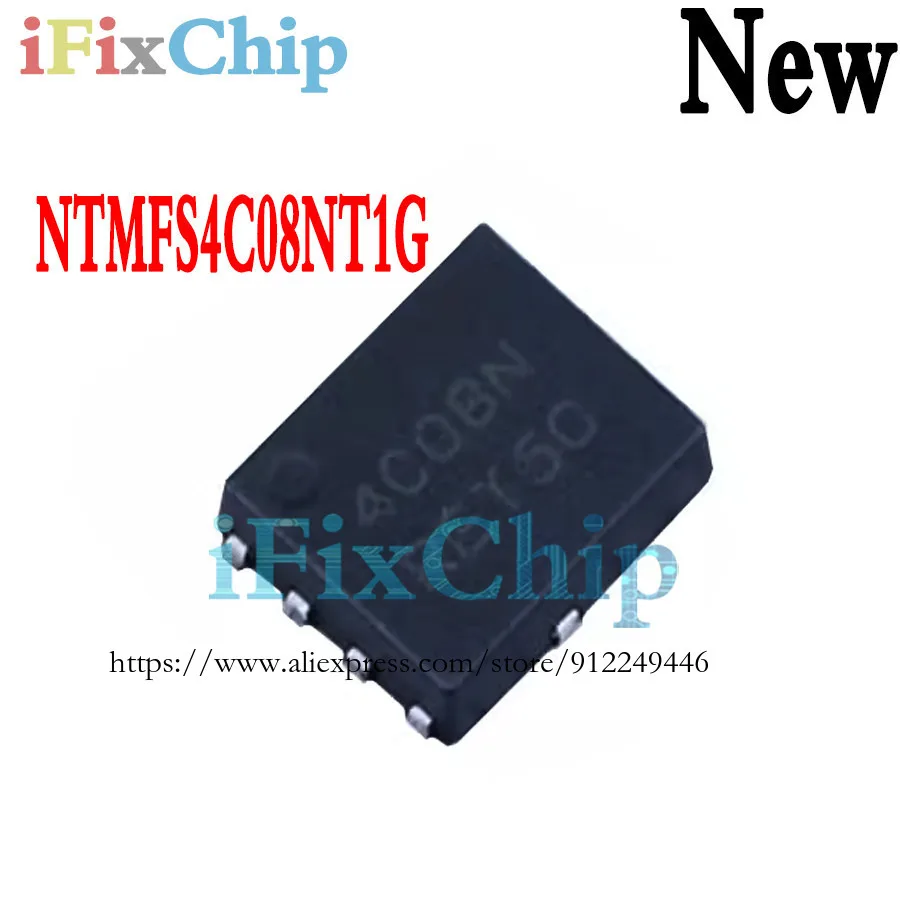 5 pezzi nuovissimi NTMFS4C08NT1G NTMFS4C08N 4C08N QFN-8