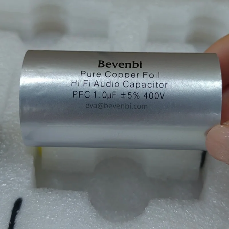 Bevenbi 1uF 400V Copper Foil Capacitor for Hi-End Amplifiers and Audio Speaker