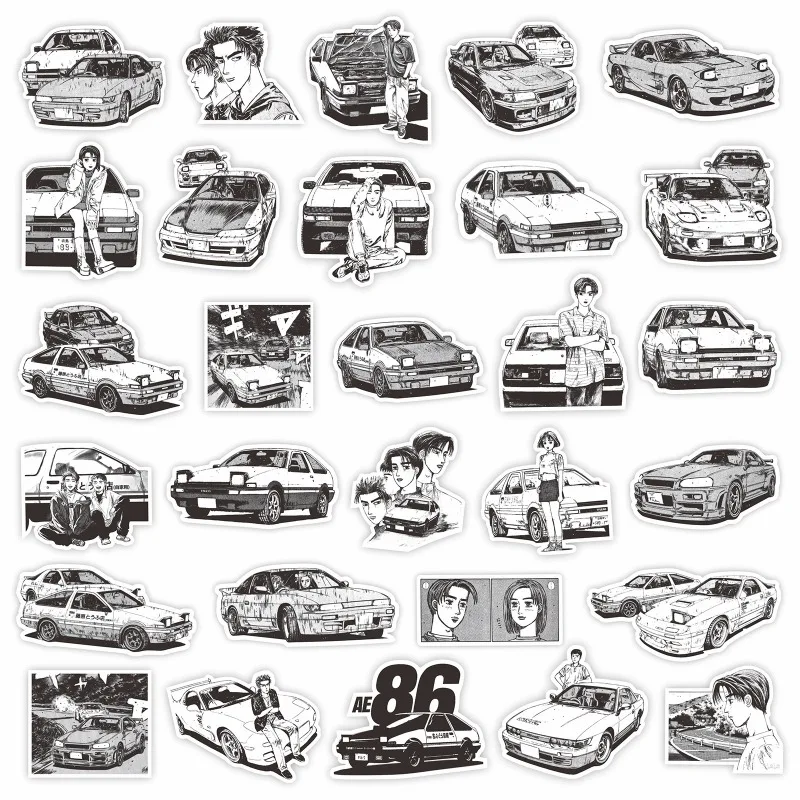 75枚入り　オリジナル漫画風車　クリエイティブな落書きデコレーションステッカー