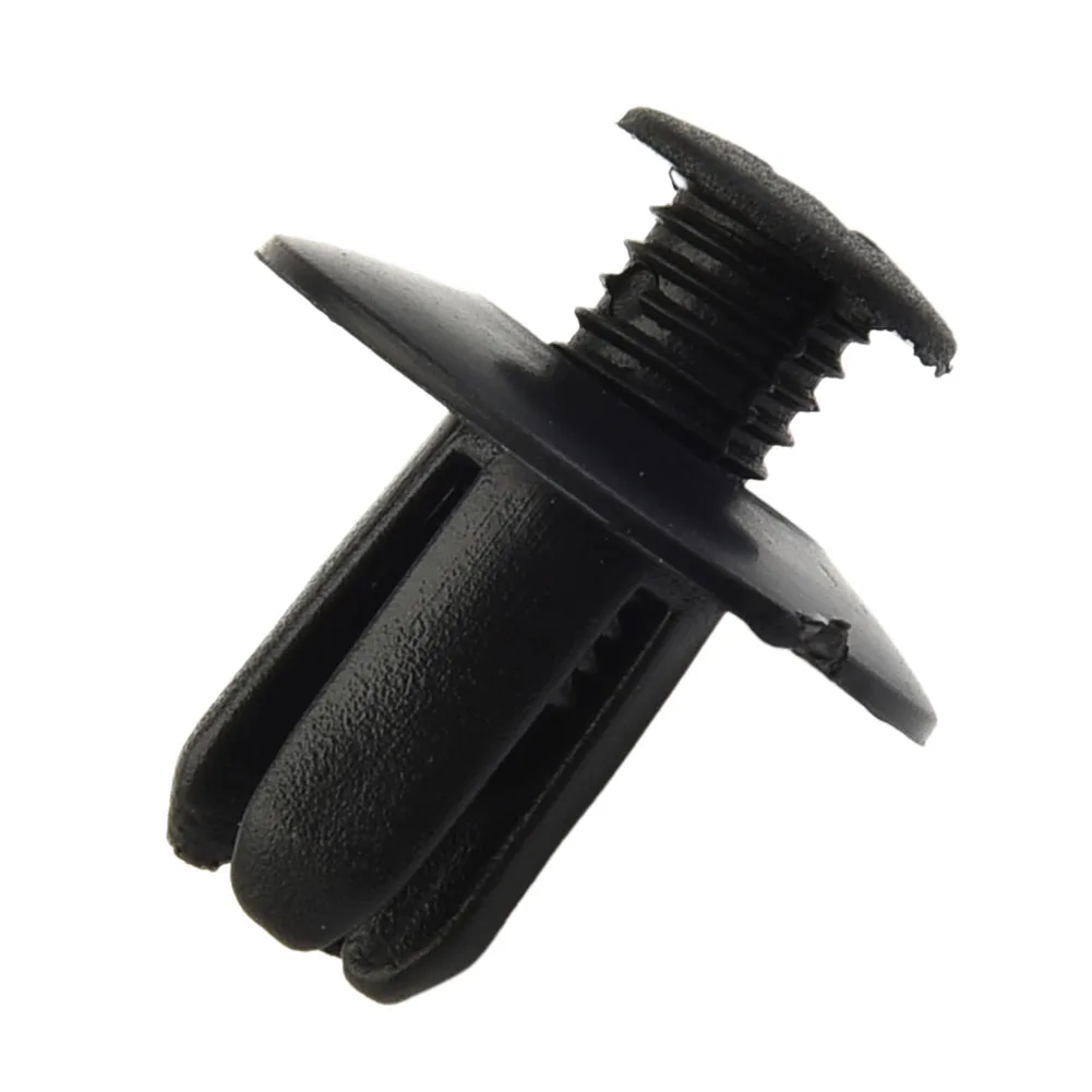 100pcs 8mm Auto Plastic Fasteners for For fender Mounting Clips Used on Car Bumpers Doors Trunk Liners and Underbody Components