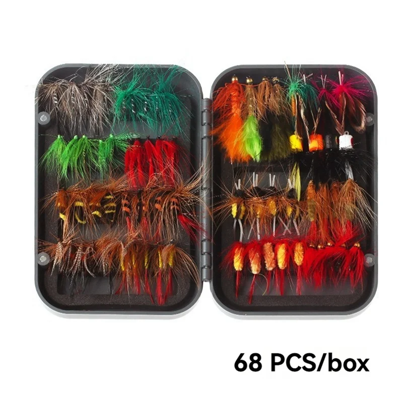 AF93-ensemble de crochets à mouche mélangés ensemble de décoration crochet à mouche décoration crochet de ceinture ensemble mixte crochet à mouche pour la pêche à la mouche truite appât à mouche