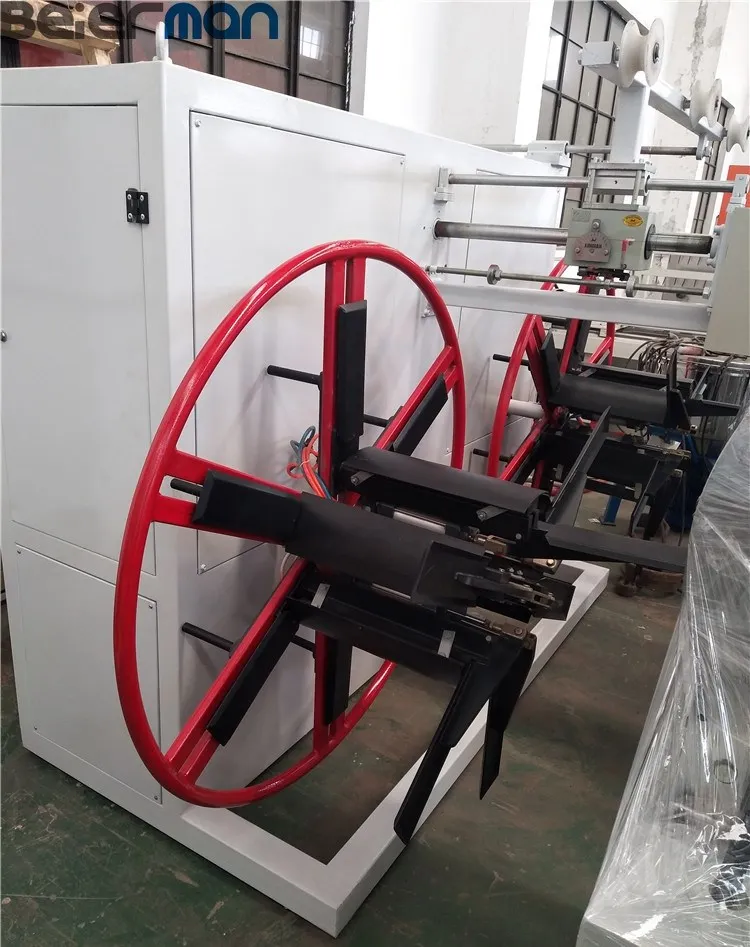 Plastic Single double Position Corrugated Pipe Automatic Winder Coiling Machine