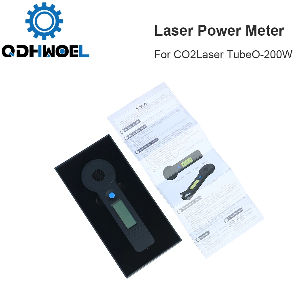 QDHWOEL Co2 Laser Power Meter Hand-held HLP-200B For Co2 Laser Tube 0-200w With Engraving and Cutting Machine