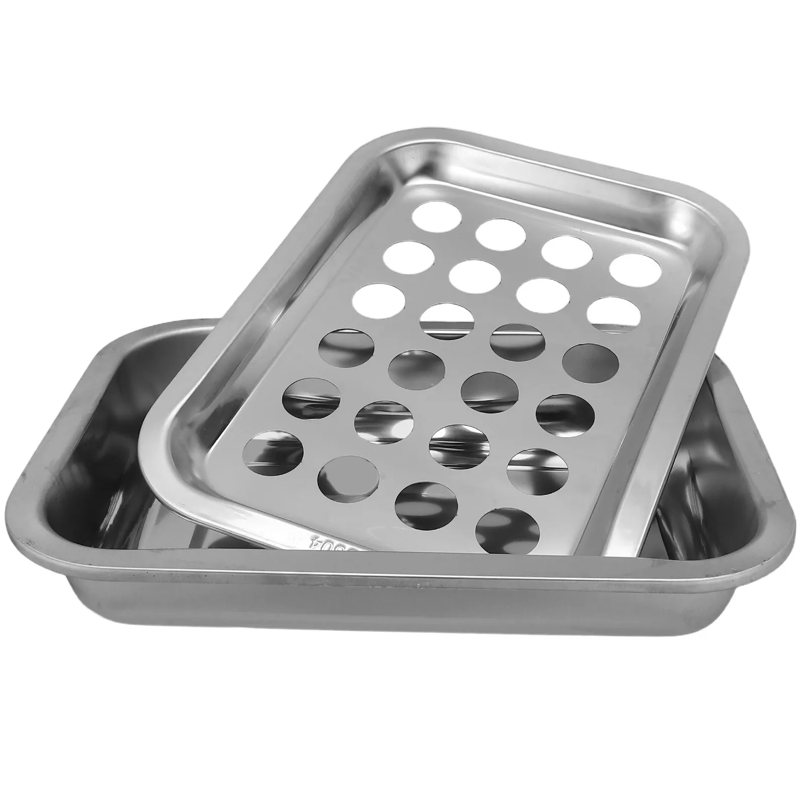 1Set Communion Cup Tray Stainless Hole Holder for Church Holy Communion Supplies Sacrament Serving Tray