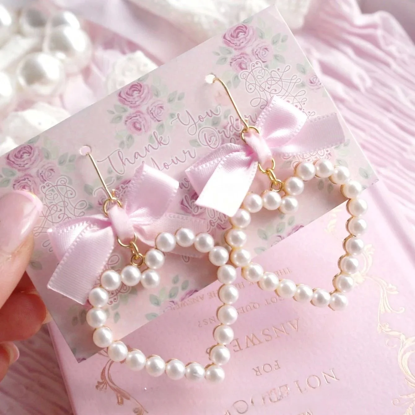 Doce legal rosa amor arco imitação de pérola brincos y2k sle festivo acoria para mulher primavera temporada item exclusivo