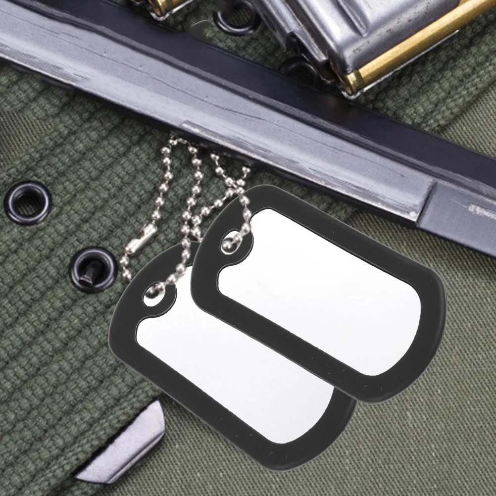 10pcs Dog Tag Silicone Black Dog Tags Silencers Pet Supplies Dog Id Tag Dog Id Tag Protector