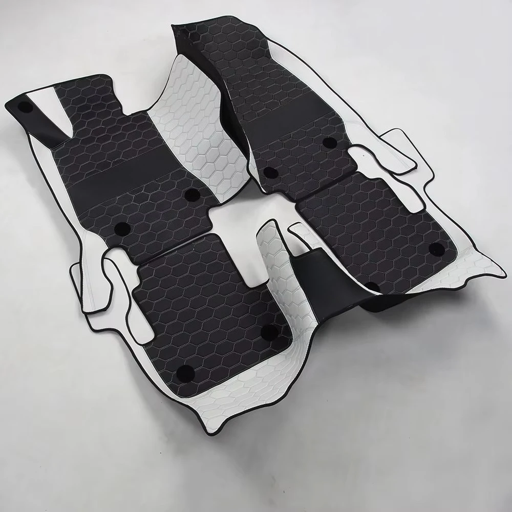 

young design personalized style nappa leather car interior double layer large surround floor mat