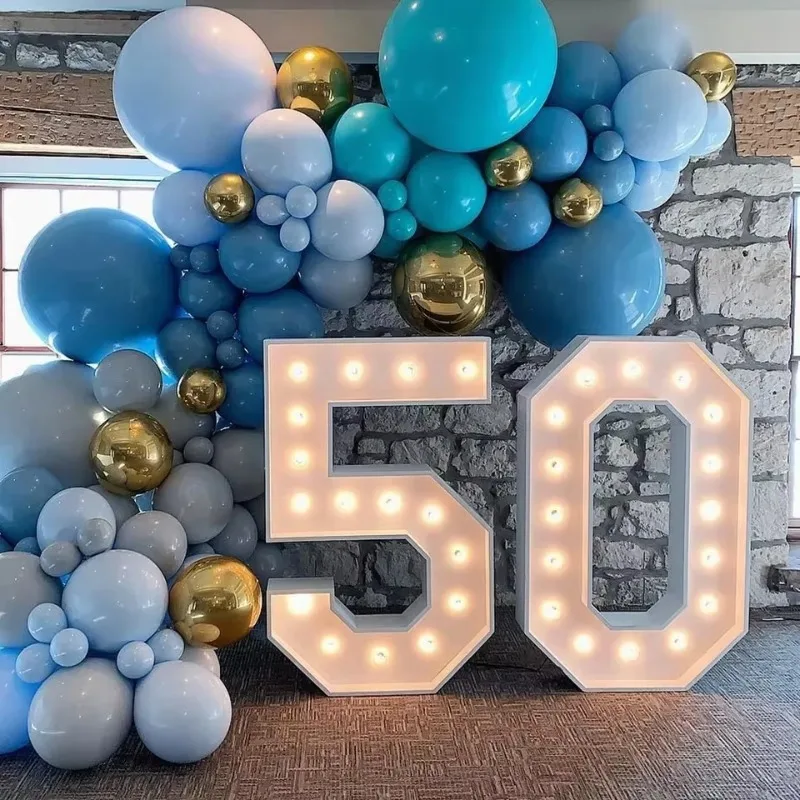 2026 New Giant Large Electronic Number Signs Led RGB 4ft 5ft Marquee Letters Lights for Event Wedding Supplies Decor