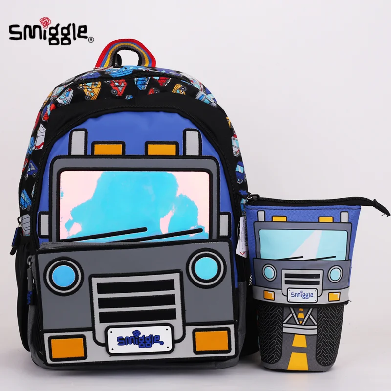 

Australian Smiggle Primary School Students Lightweight Backpack Large Capacity Medium School Bag Children's Meal Bag Gift