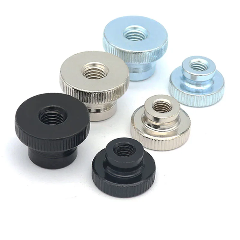 5PCS M3 M4 M5 M6 M8 M10 DIN466-B GB806 Galvanized Knurled Thumb Nut Iinstrument Hand Tighten Nut 3D Printers Parts Curtain Wall