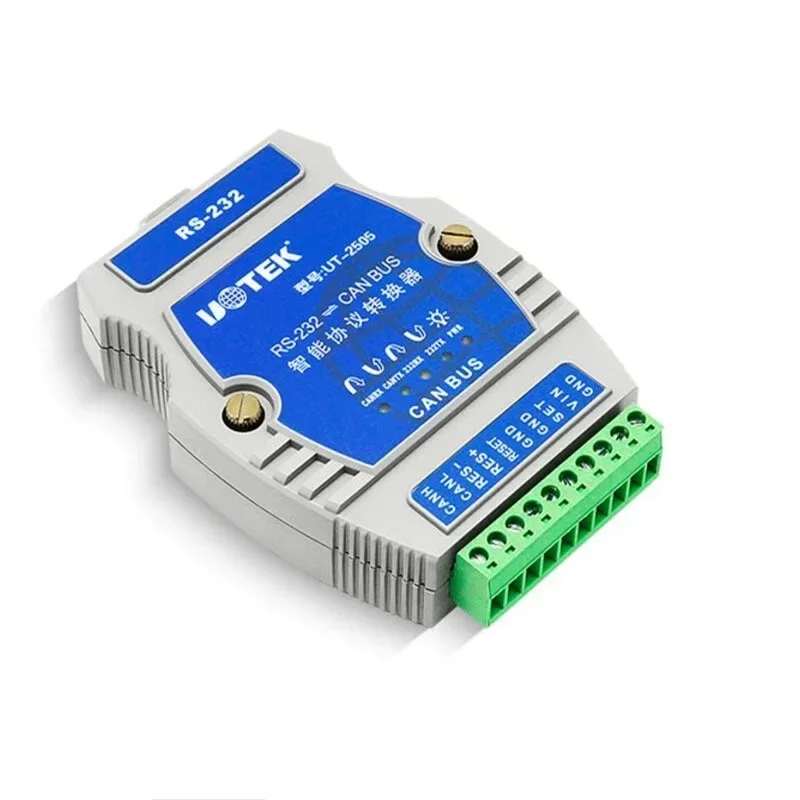UTEK UT-2505 RS232 to CAN BUS RS-232 Turn CANBUS Intelligent Protocol Converter Industrial Adapter