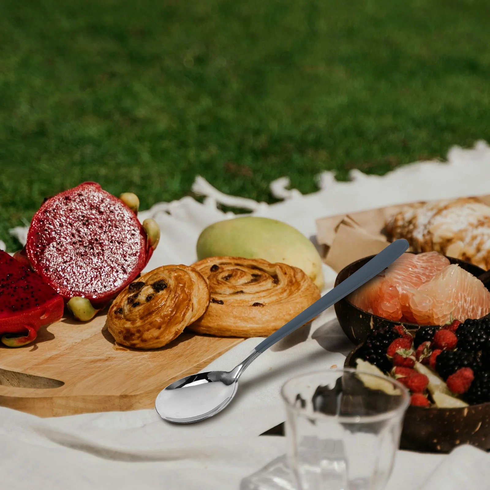 

1Set Portable Travel Tableware Kit Stainless Steel Reusable Cutlery Set for Camping Picnic Lunch Cutlery Set for Work