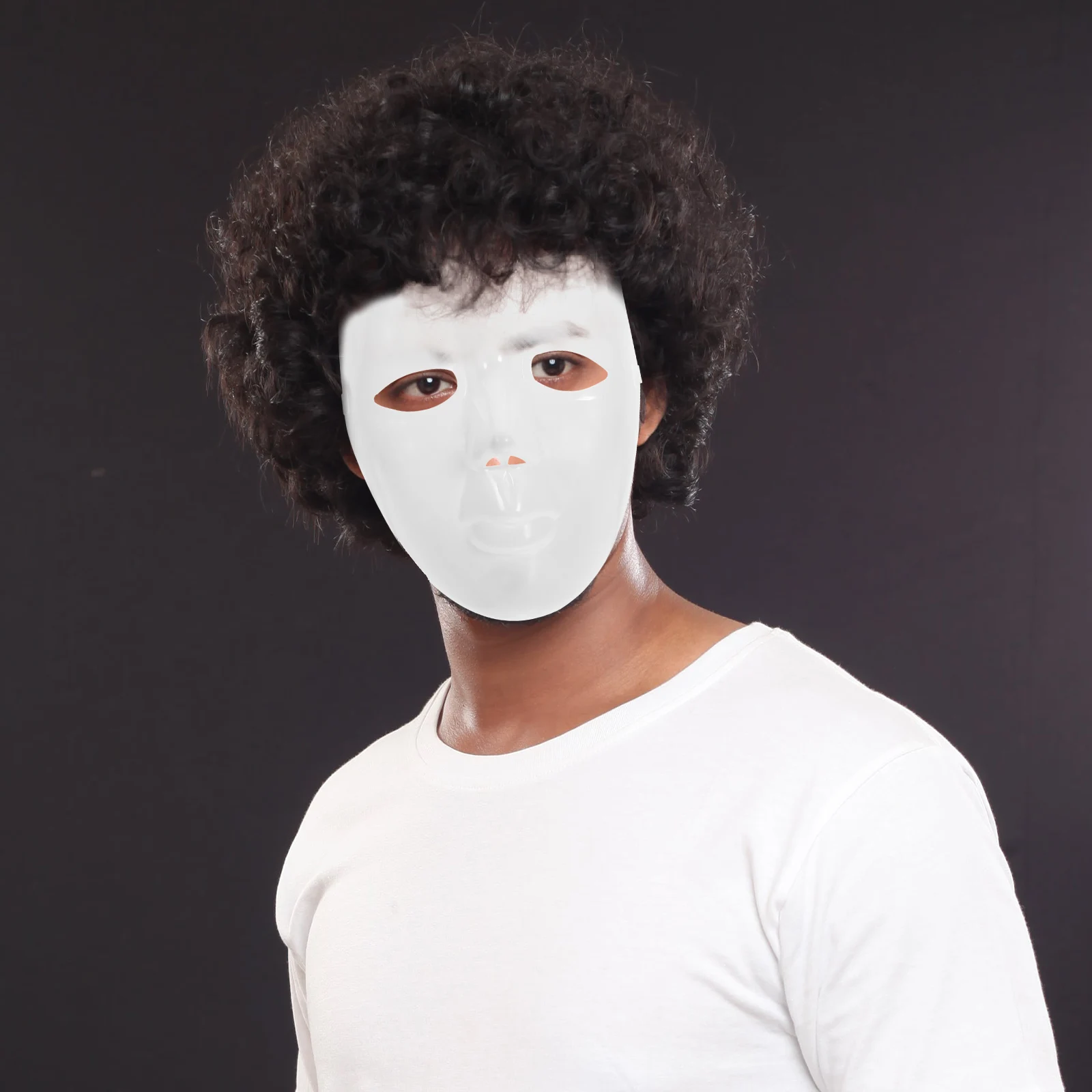 

Пустая белая маска, прочная DIY вечерние маскарадный реквизит, неокрашенный костюм, аксессуар для косплея для украшения, пустая маска