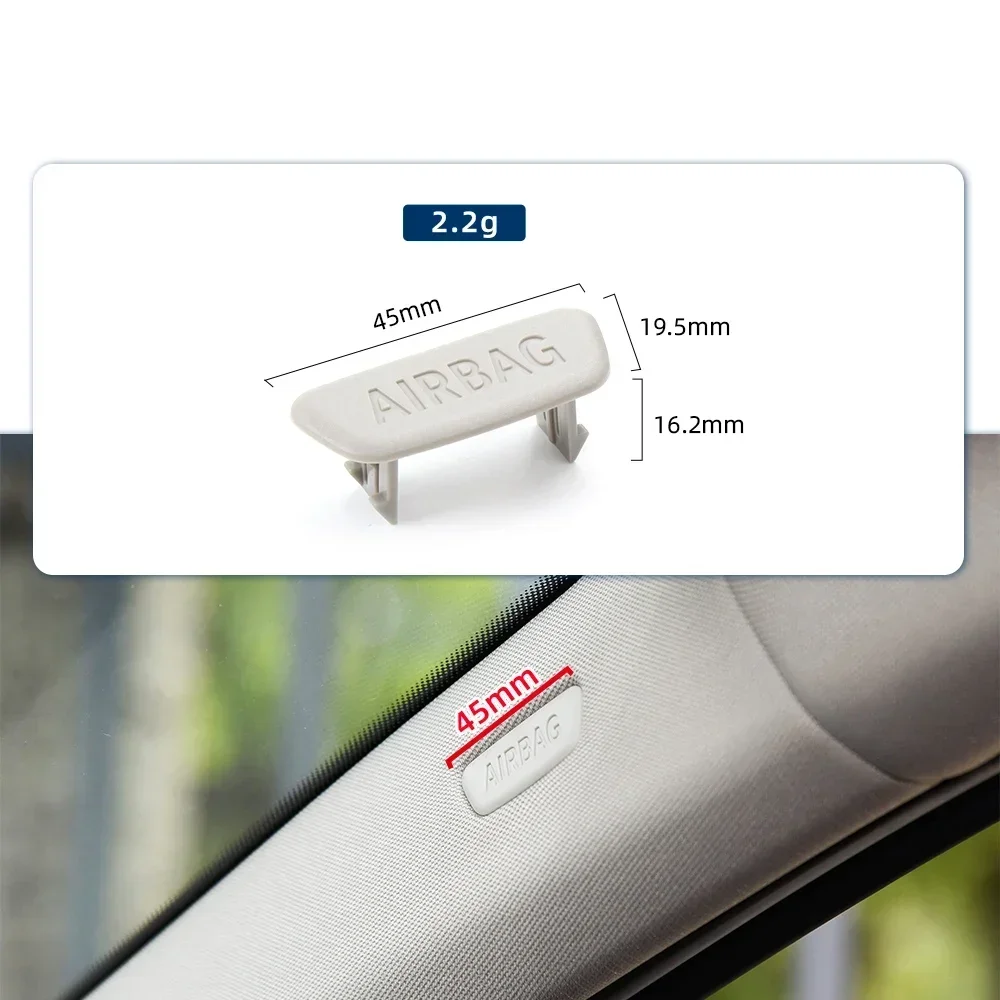 For BMW E F G Series F30 F35 F15 F16 E70 E71 E60 E66 E53 E90 E91 G30 G38 G32 A Pillar Insert Trim Cover "AIRBAG"Badge Pearl view 4