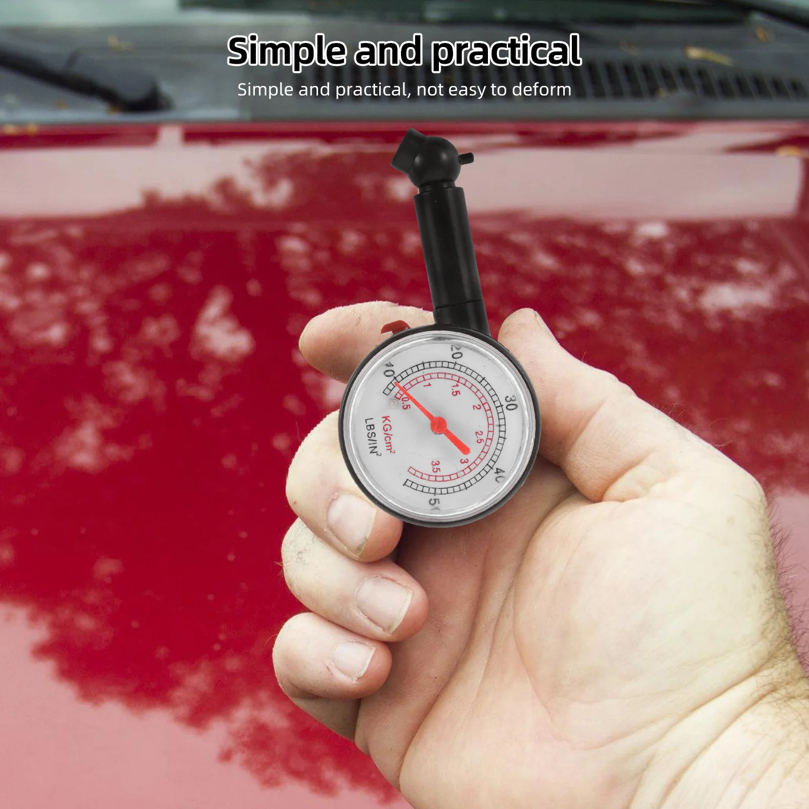 

Tire Pressure Gauge High Precision Mechanical Dial Abs Plastic Car Wheel Pressure Monitoring Tool For Auto Tires Suv