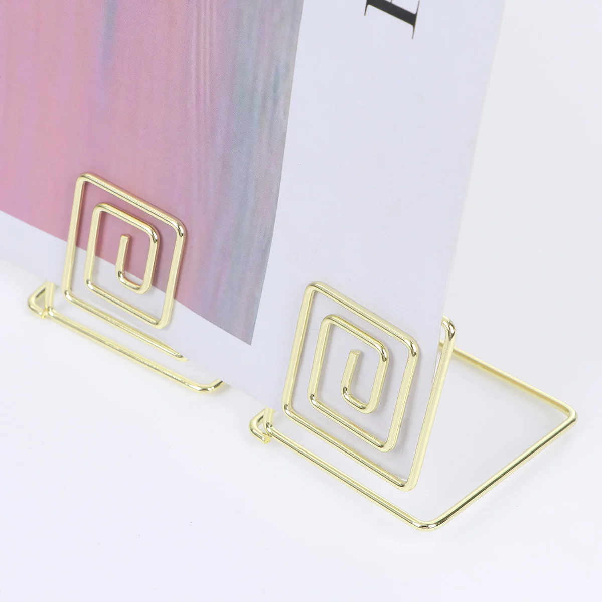 

16 Pcs Wedding Supplies Memo Holder Table Number Holders Metal Paper Clips Wire