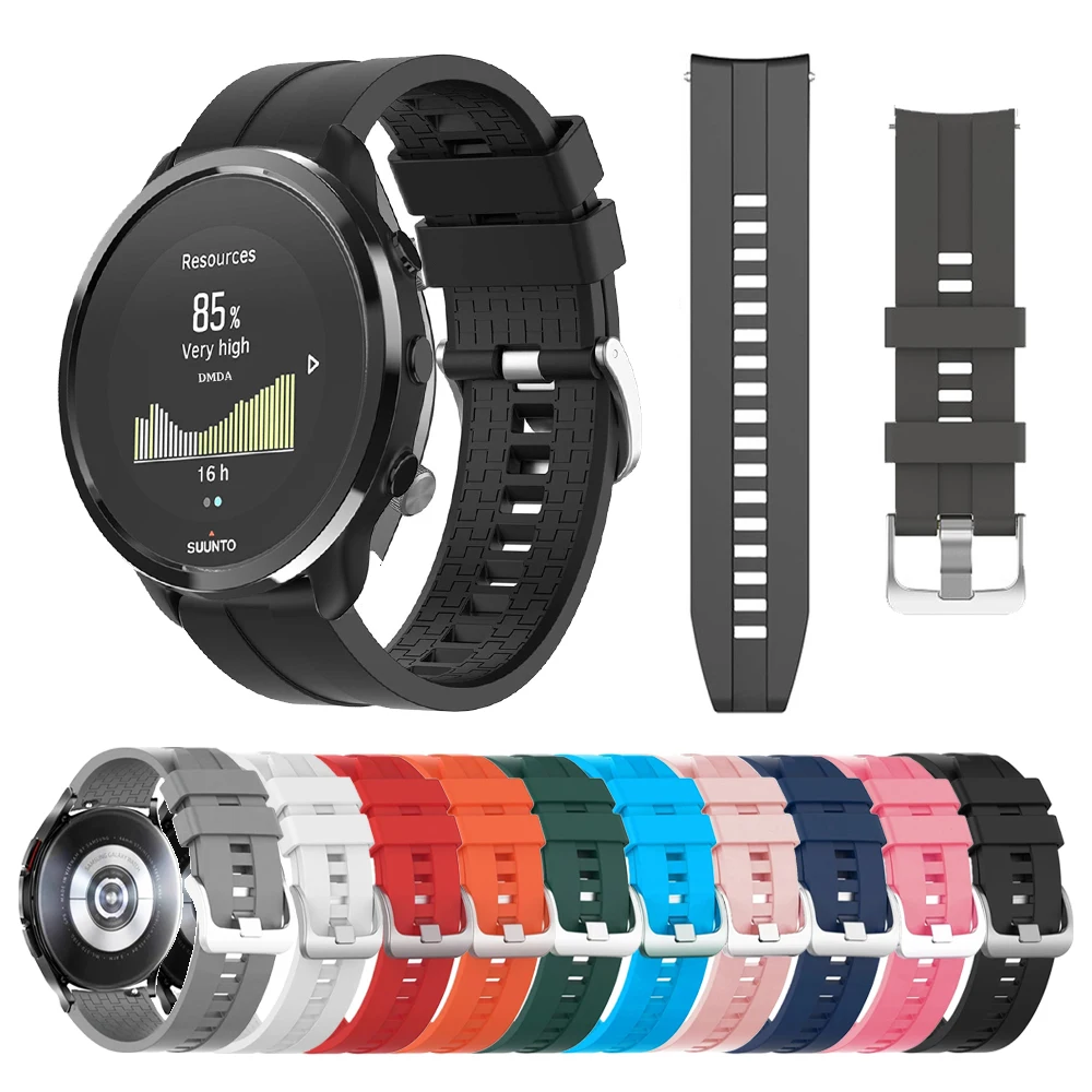 Sport Silicone Band For SUUNTO Bracelet VERTICAL/9 PEAK PRO/5 PEAK/9 PEAK DLC/3 Fitness/PACE 20 22mm Strap Wristband Belt Correa