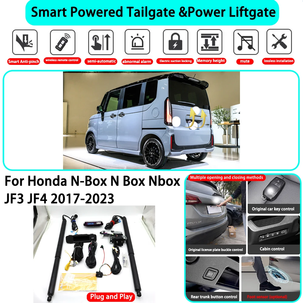 

for Honda N-Box N Box Nbox JF3 JF4 2017-2023 OEM Smart Automatic Powered Tailgate Electric Power Tailgate Lift Kit Key Close