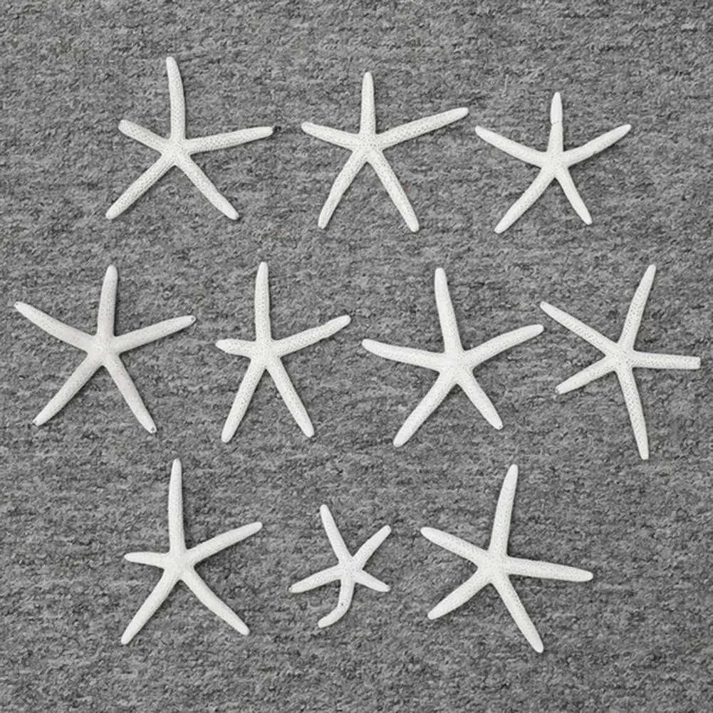 Dropshipping!!Artificial Starfish Solid Color Decorative Resin Beach Coastal Starfish Nautical Ornament for Wedding