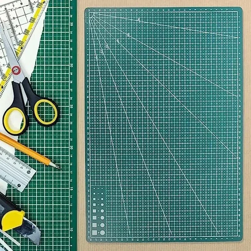 A3 A4 A5 ПВХ коврик для резки Лоскутная накладка для верстака Лоскутное шитье Руководство DIY Нож Гравировка Кожаная разделочная доска