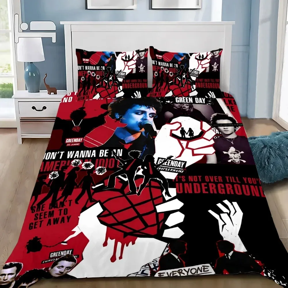 Picture 5: G-GreenS Days Bedding Set 3Pcs Bedroom Decoration Quilt Cover Set Single Double Size Duvet Cover Set for Adult Boys Girls