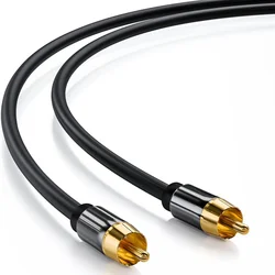 Kabel RCA do RCA kabel koncentryczny Audio męski złącze stereofoniczne do telewizora wzmacniacz DVD Subwoofer Hifi Toslink 1m 1.8m 3m 5m 10m