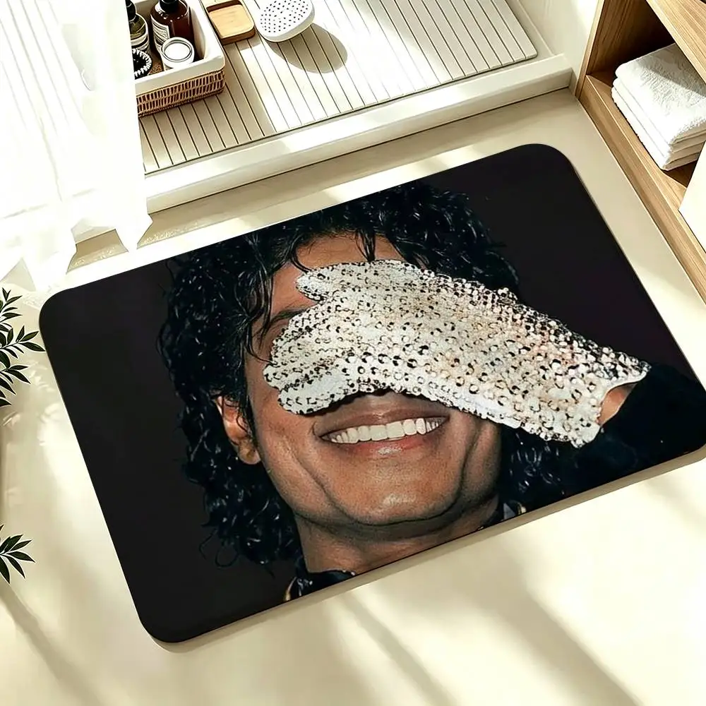 Michael Jackson Shower Room Absorbent Small Floor Mat Soft Comfortable Decorative Foot Mat