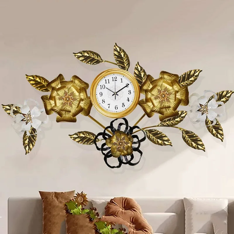 

Minimalist Design Wall Clocks Luxury Living Room Vintage Xenomorph Wall Clocks Chinese Style Nordic Reloj Pared Home Decor