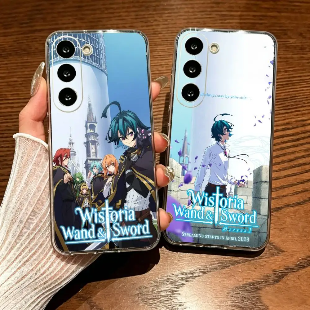 Wands And Swords Shatterproof Transparent Printed Phone Case For Samsung Galaxy A73/A72/A71/A53/A52/A51/A22/A91/A80