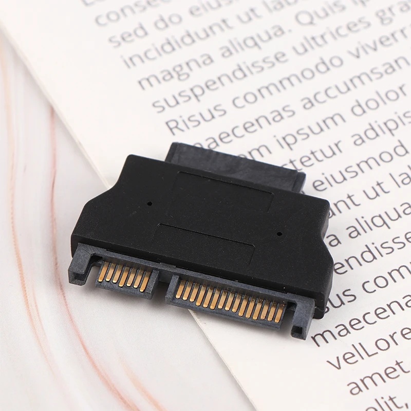 1Pc Slimline Adapter For SATA ATA 7+15 Serial 22Pin Male To Slim SATA 7+6 13Pin Female Adapter Electronic Accessories