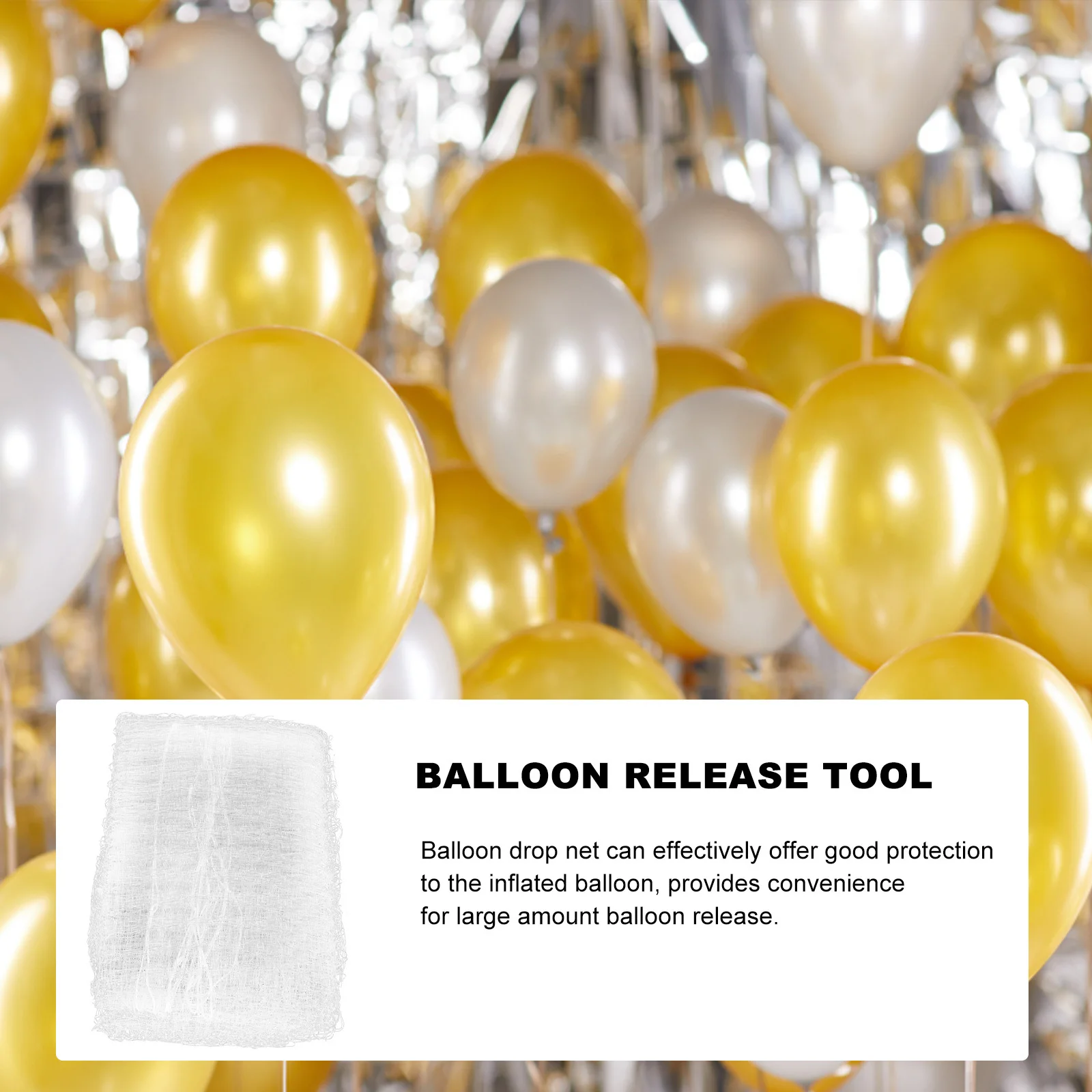 

Balloon Drop Net Balloon Bag Large PP Material Reusable Balloons Release Netting for Ceiling Party Wedding Graduation Decoration