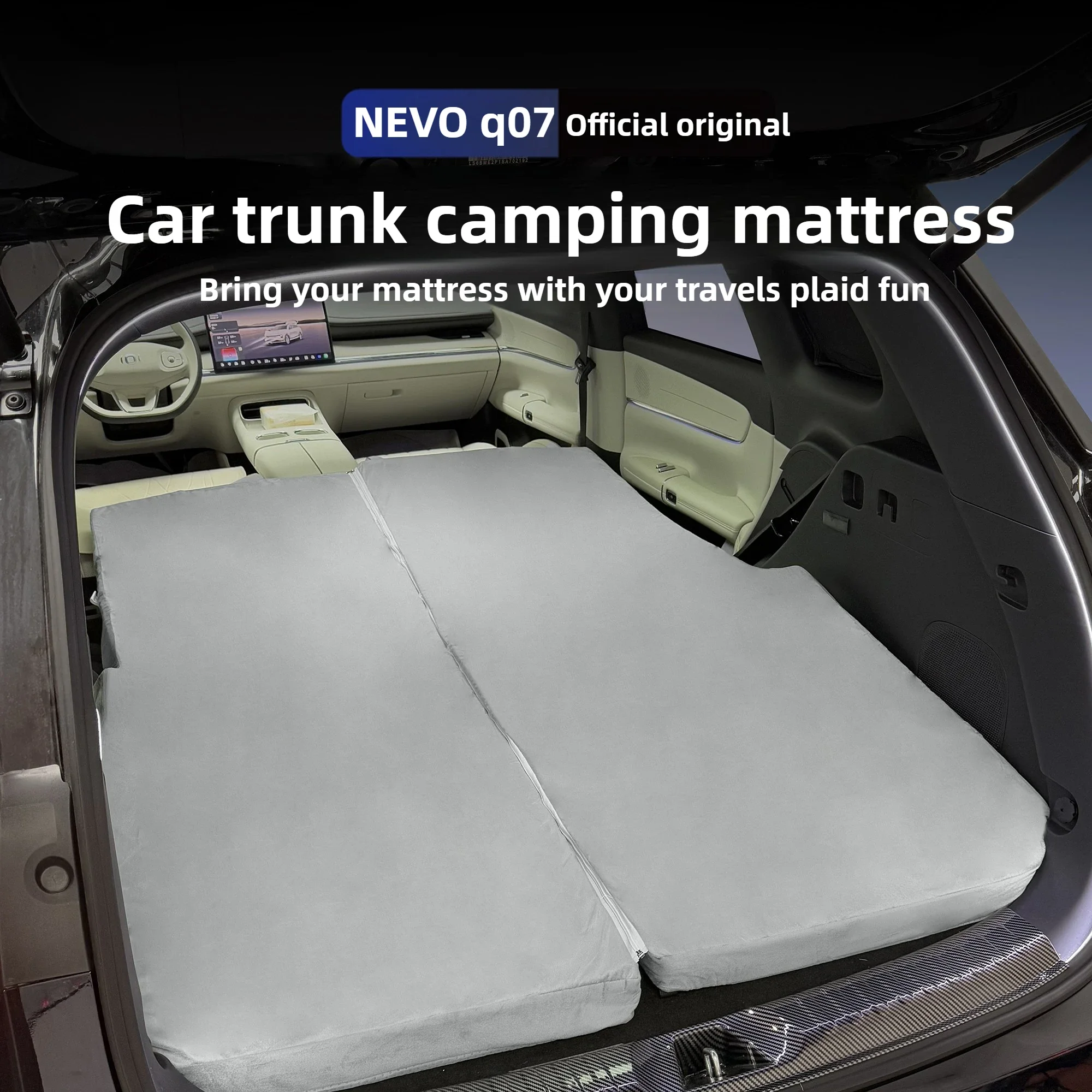 

For Changan NEVO Q07 Portable Mattress Outdoor Camping Memory Foam Car Travel Bed Self Driving Tour Car Trunk Sleeping Pad