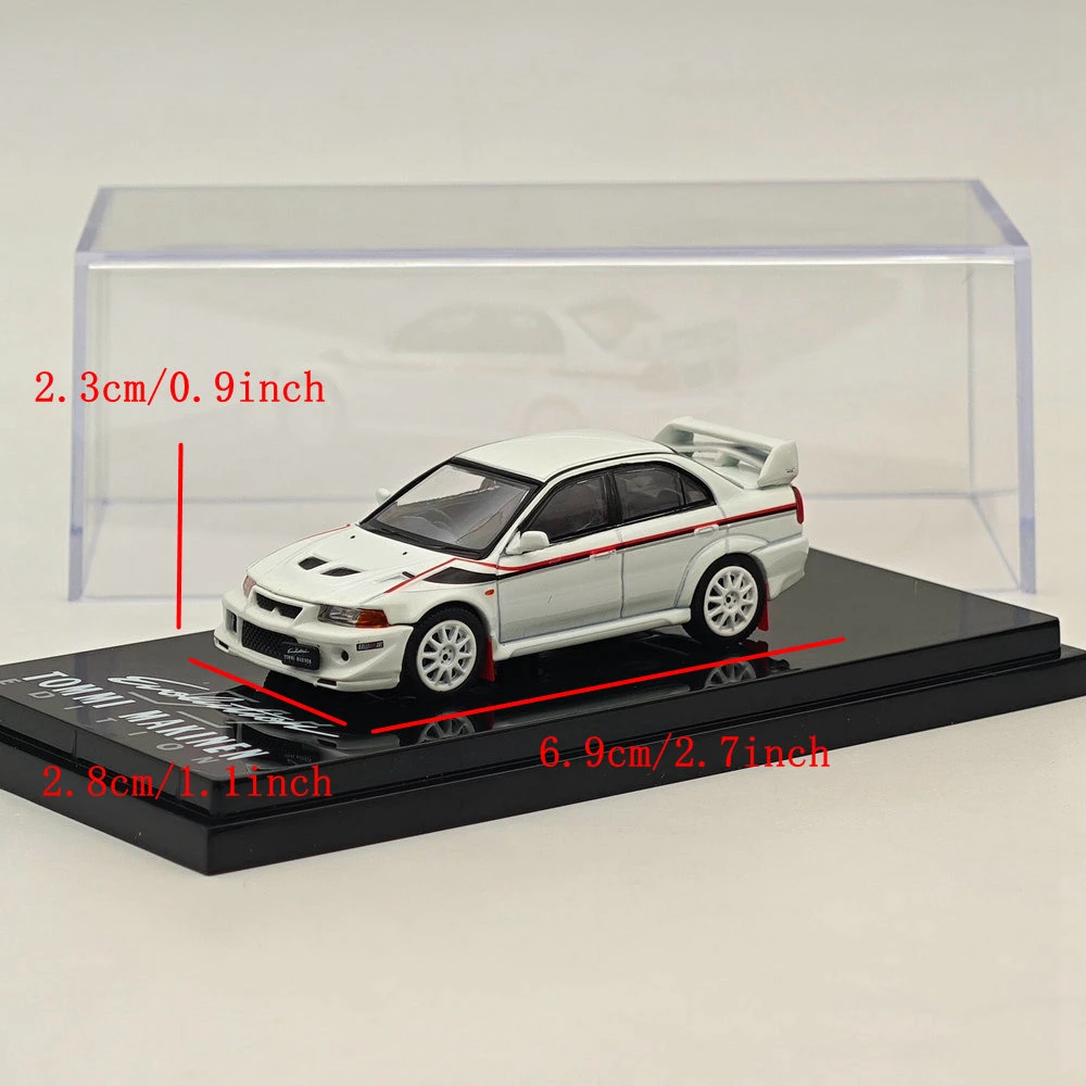 Hobby-Modèle réduit de voiture Lancer GSR Evolution VI T.M.E, édition 1:64, coloriage spécial GT avec garde-boue Scortia blanc, HJ642033CW