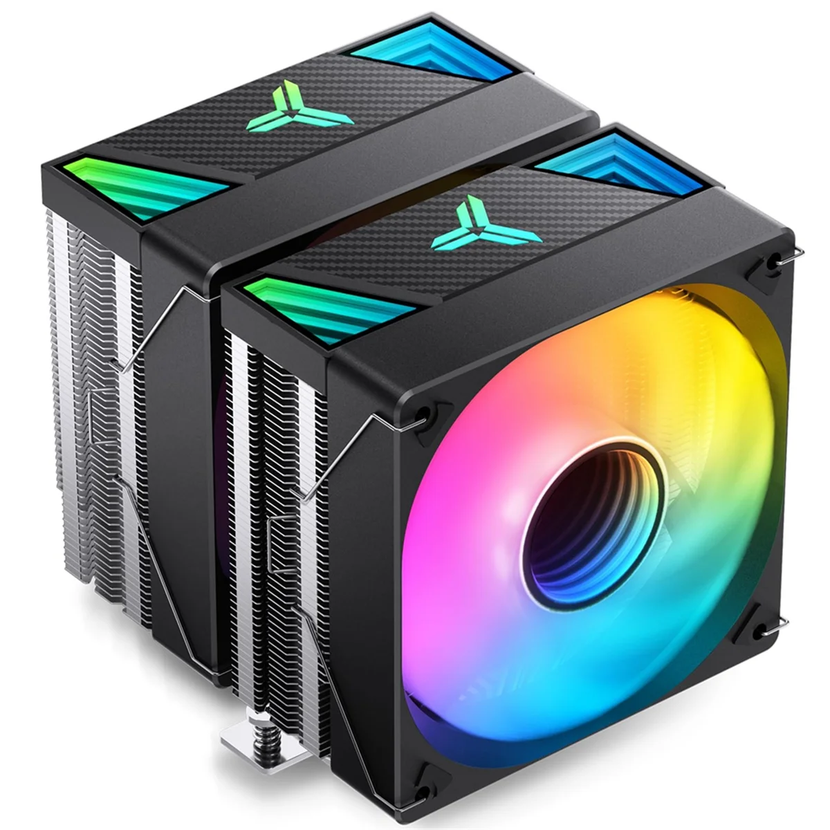 AS62 CR-3000 ARGB Dual-Tower Процессорный кулер, радиатор с двумя вентиляторами, 7, поддержка охлаждения с высокой тепловыми трубками AM5/Intel LGA 1700, черный