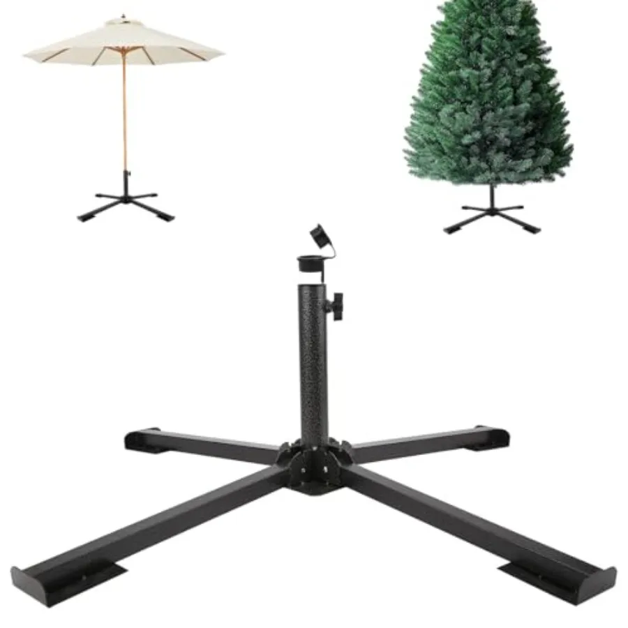 

Heavy Duty Foldable Portable Beach Umbrella Stand - Portable Beach Umbrella Base Holder, Adjustable for Courtyard, Garden, Gras