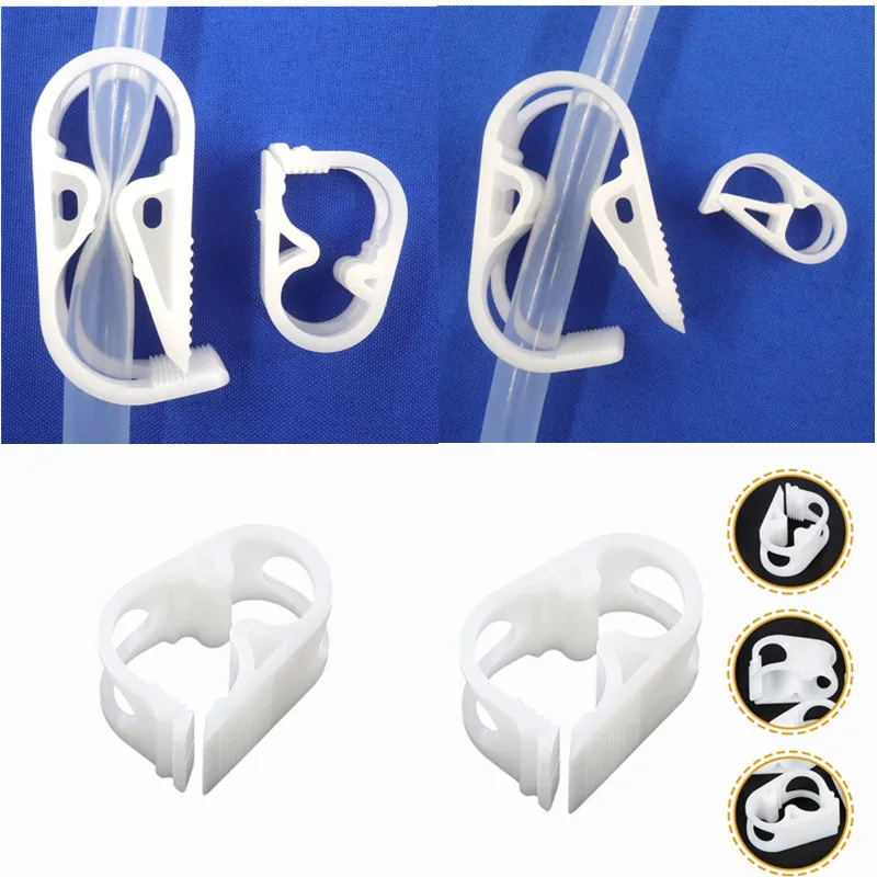 10/50/100 Plastic Robert Flow Control Water Stop Clamp Adjustable Medical Catheter Hose Clamp For Fish Tank Hose Flow Regulator