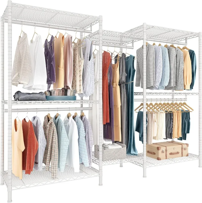 Imagem -06 - Heavy Duty Clothes Rack para Pendurar Vestuário Carga de Roupas 835lbs Metal Racks