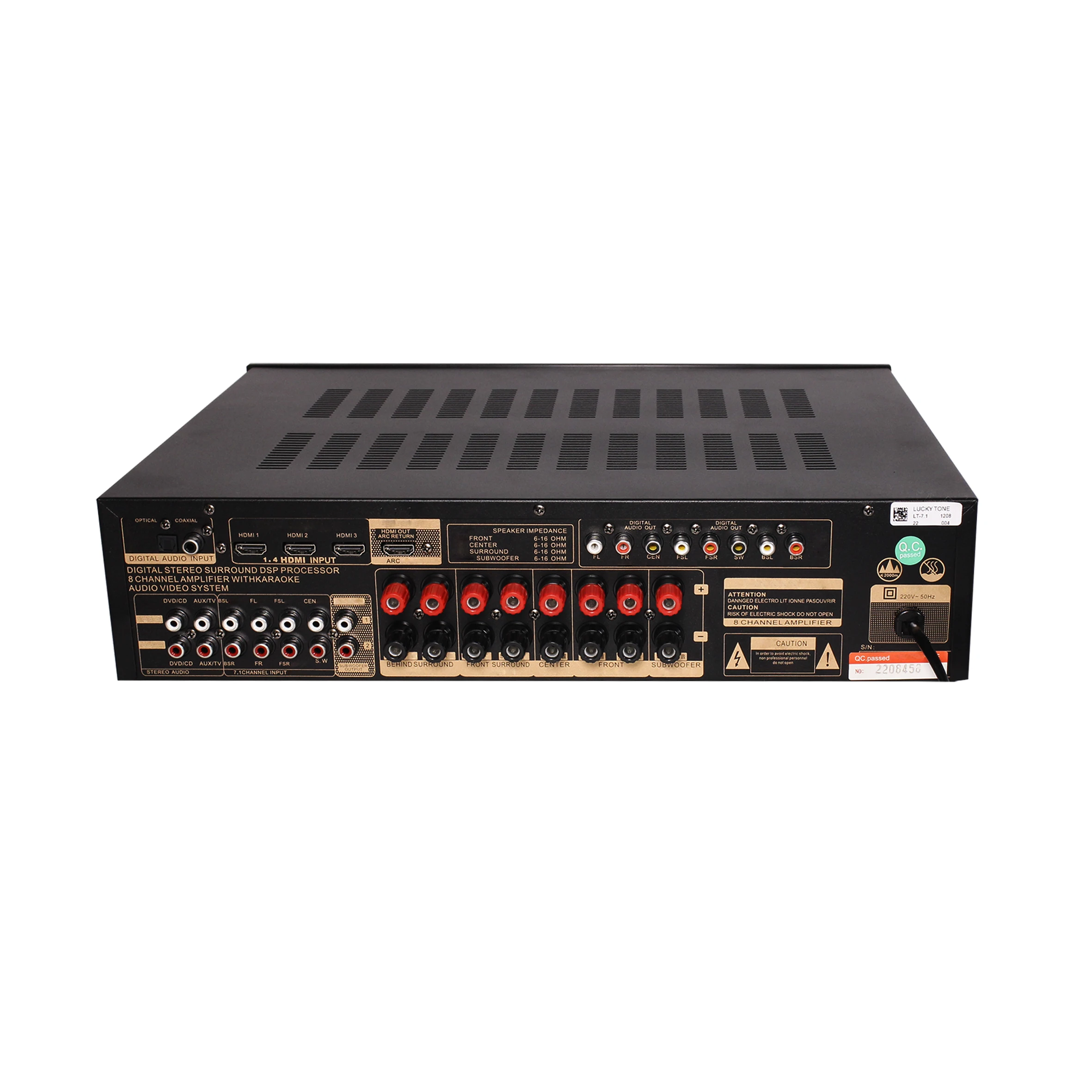 

2025 hot sale LT-7.1Digital Audio Video Amplifier 7.1 Channel Hi-Fi Home Theater Amplifier