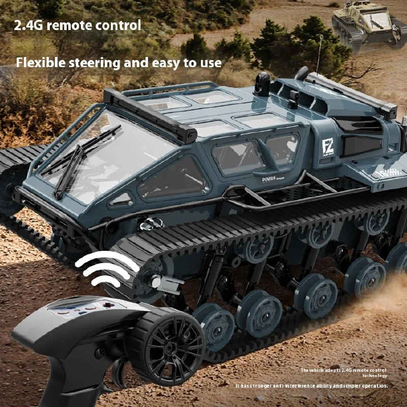 รถถังบังคับวิทยุแบบมืออาชีพ 2.4g ขนาดเท่าของจริง ควบคุมระยะไกล ขับเคลื่อนทุกพื้นผิว ทุกสภาพถนน  ติดตั้งเกราะป้องกัน ความเร็วสูง  จำลองการดริฟท์