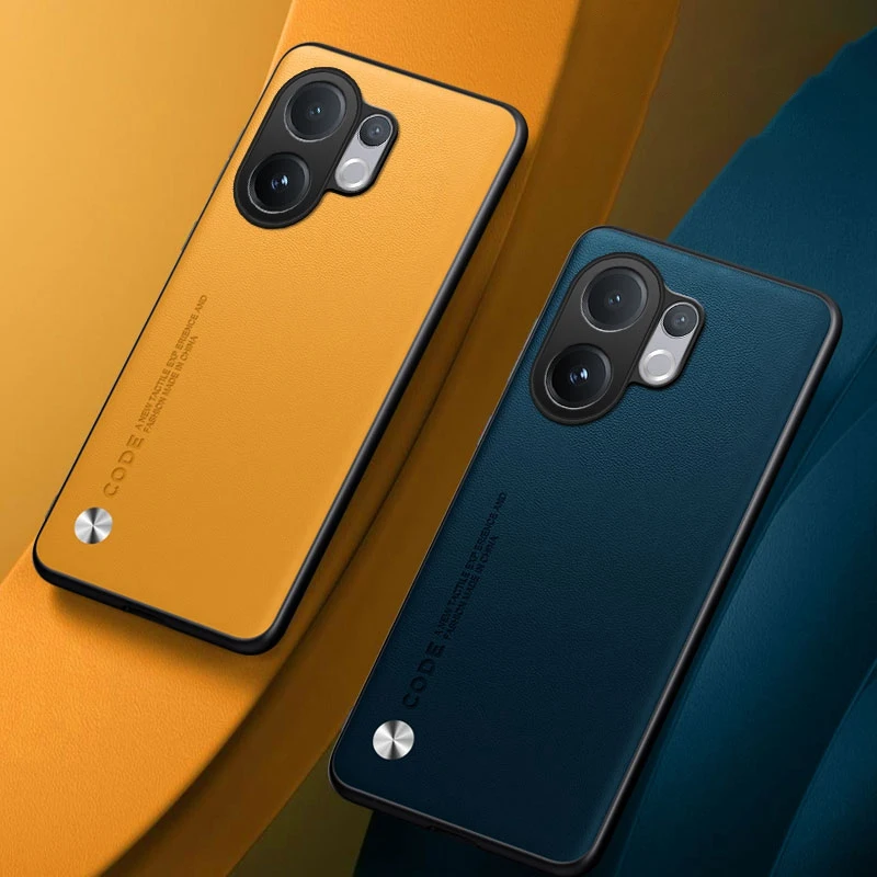 حافظة جلدية PU لهاتف Vivo V60 5G غطاء خلفي من السيليكون المقاوم للصدمات حافظة هاتف حماية كاملة لهاتف Vivo V60 5G Coque