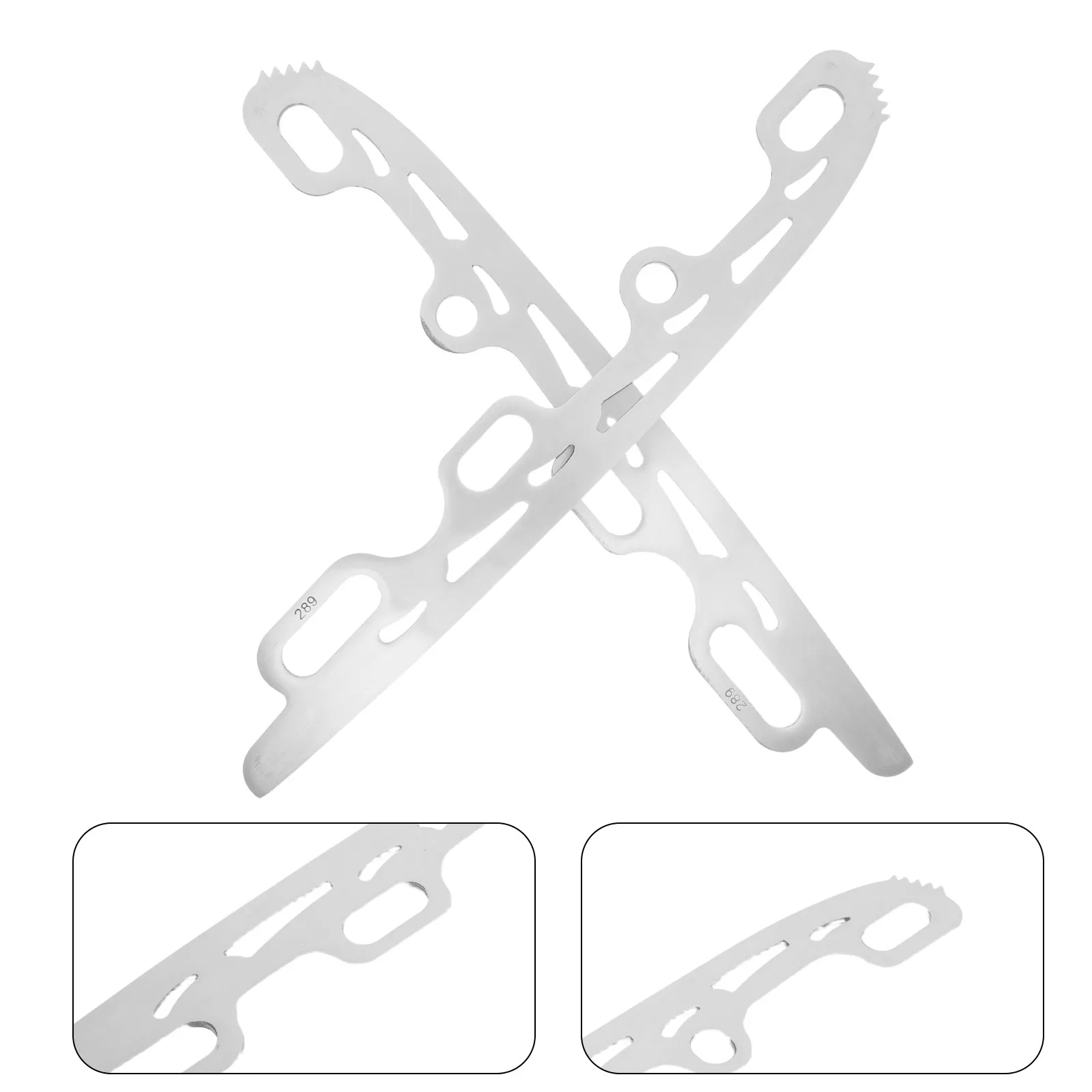 

1Pair Stainless Steel Figure Skating Blades High Carbon Steel Interchangeable Ice Skate Replacement Blades for Beginners to Pro