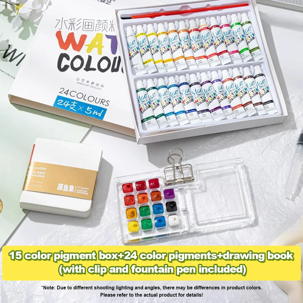 Mini Watercolor Paint Box Empty 8/15 Grid Travel Plastic Paint Palette Tray Art Painting Supplies teaching tool