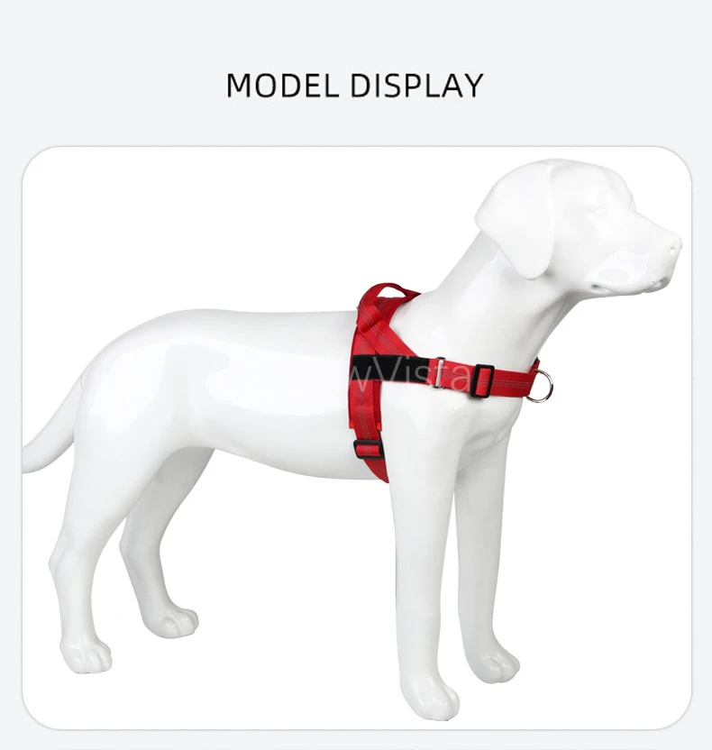 Personalized No Pull Dog Harness with Name Patch Escape-Proof Adjustable Reflective Soft Padded Dog Vest for Training Walking